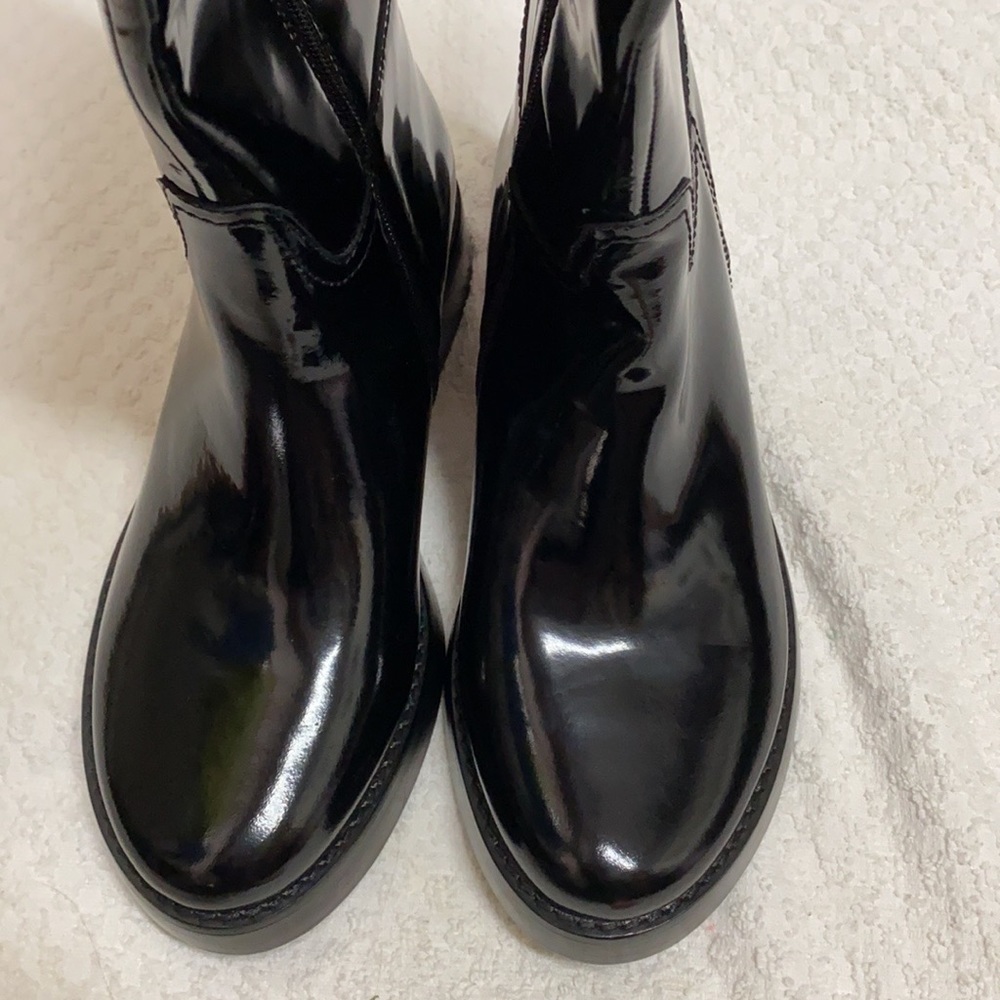 FP x Jeffrey Campbell Black Leather Boots - Picture 5 of 10